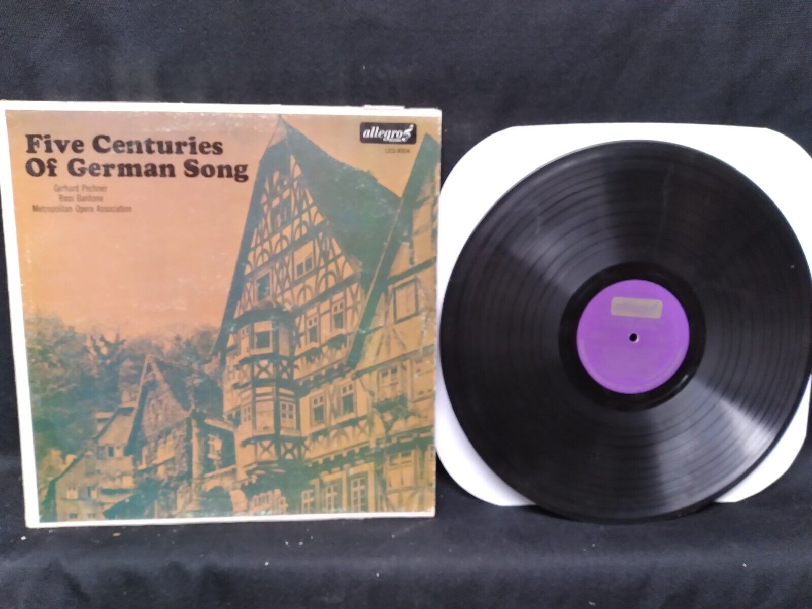 Gerhard Pechner Five Centuries Of German Song vinyl LP Allegro Records LEG-9004