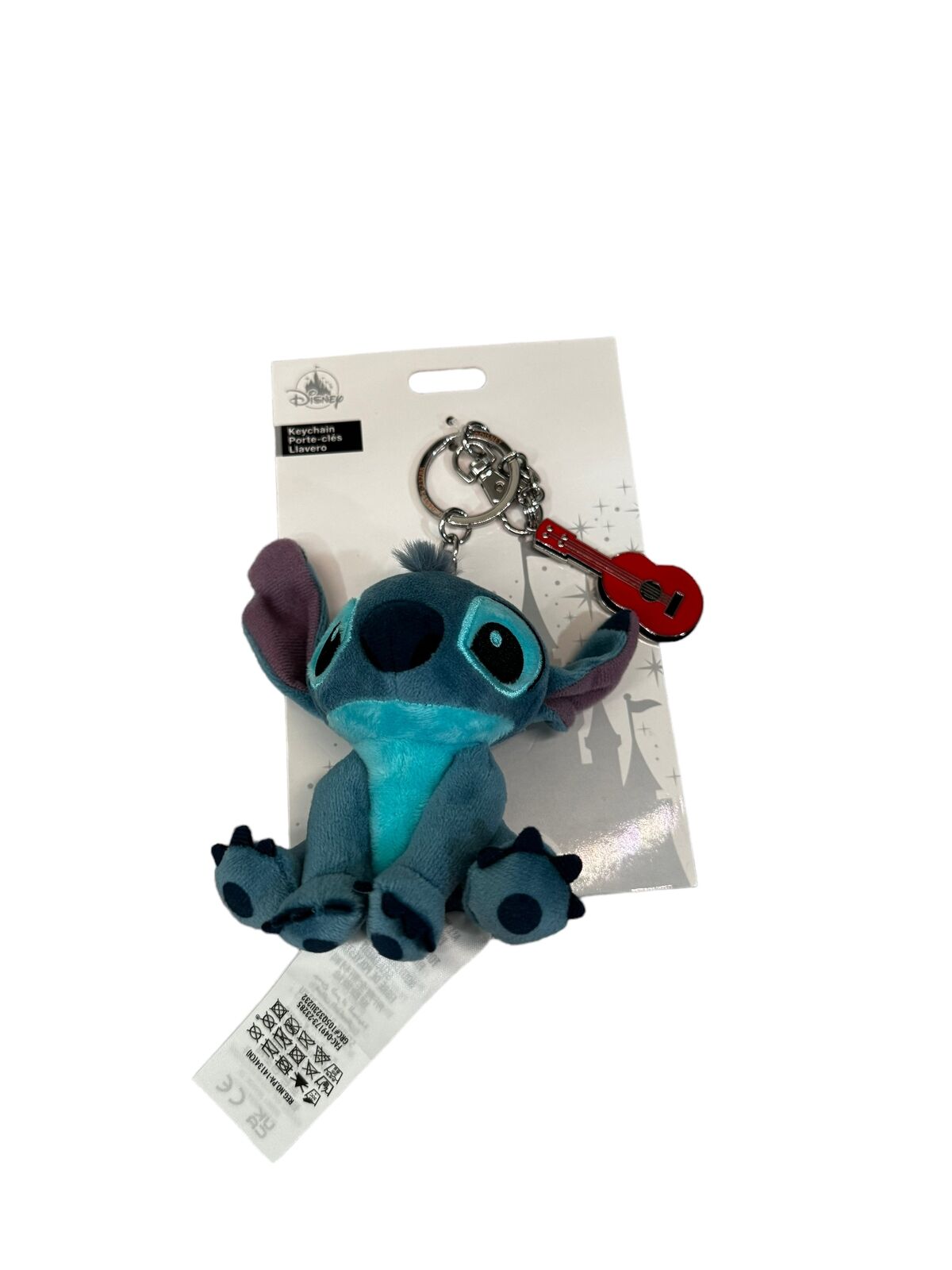 Disney LILO & Stitch Plush Keychain Clip with Guitar