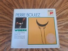 Pierre Boulez- Webern Complete Works Opp 1-31 CD Box Set Juilliard Quartet LS Or picture