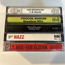 Cassettes BRITISH ROCK PROG GLAM lot Of 5 Procol Harum Nazz          T Rex 60s picture