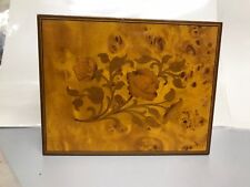  Vintage Italy Inlaid Music Jewelry Box Floral Eye Maple 