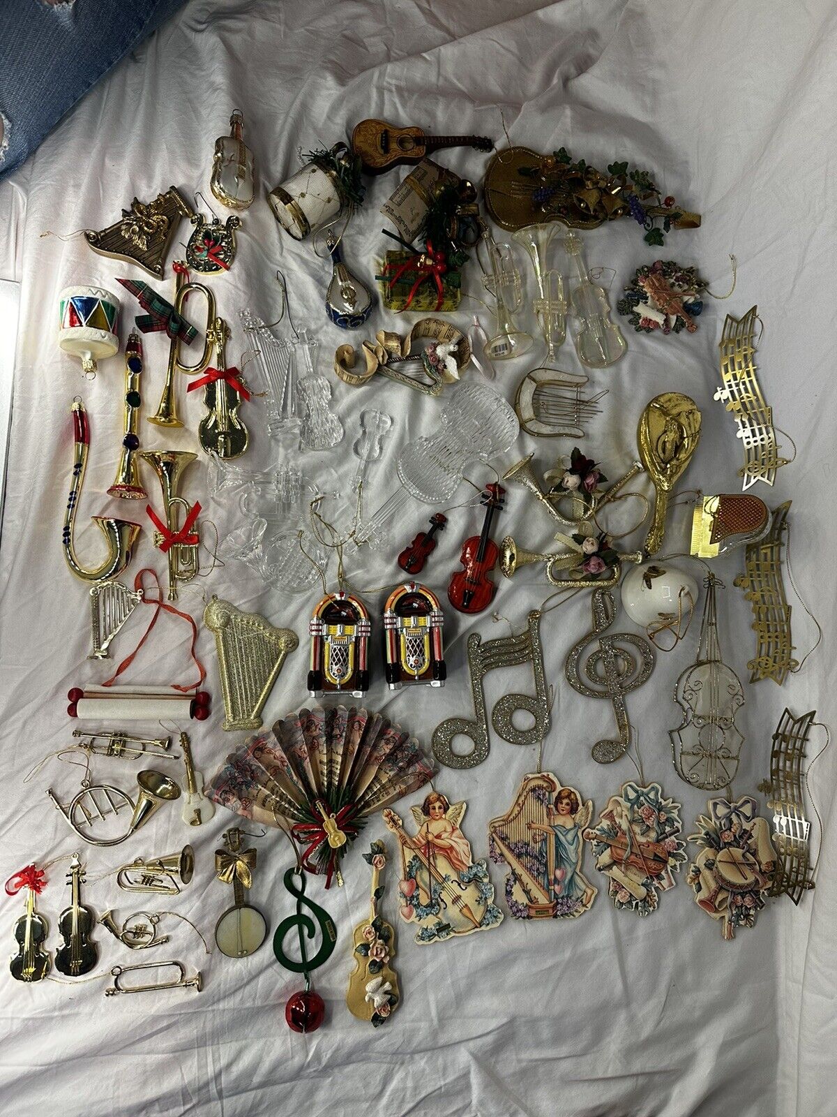 Vintage Lot Musical Instrument Ornaments 60+ Pieces