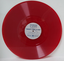 RARE General Electric Red 16 inch Transcription Record Excursions in Science picture