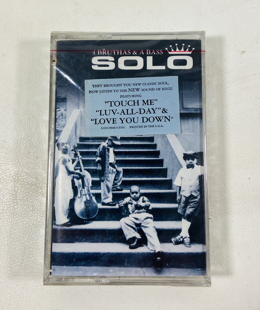 Solo  - 4 Bruthas & A Bass Cassette Album Still Sealed New Old Stock Tape T1