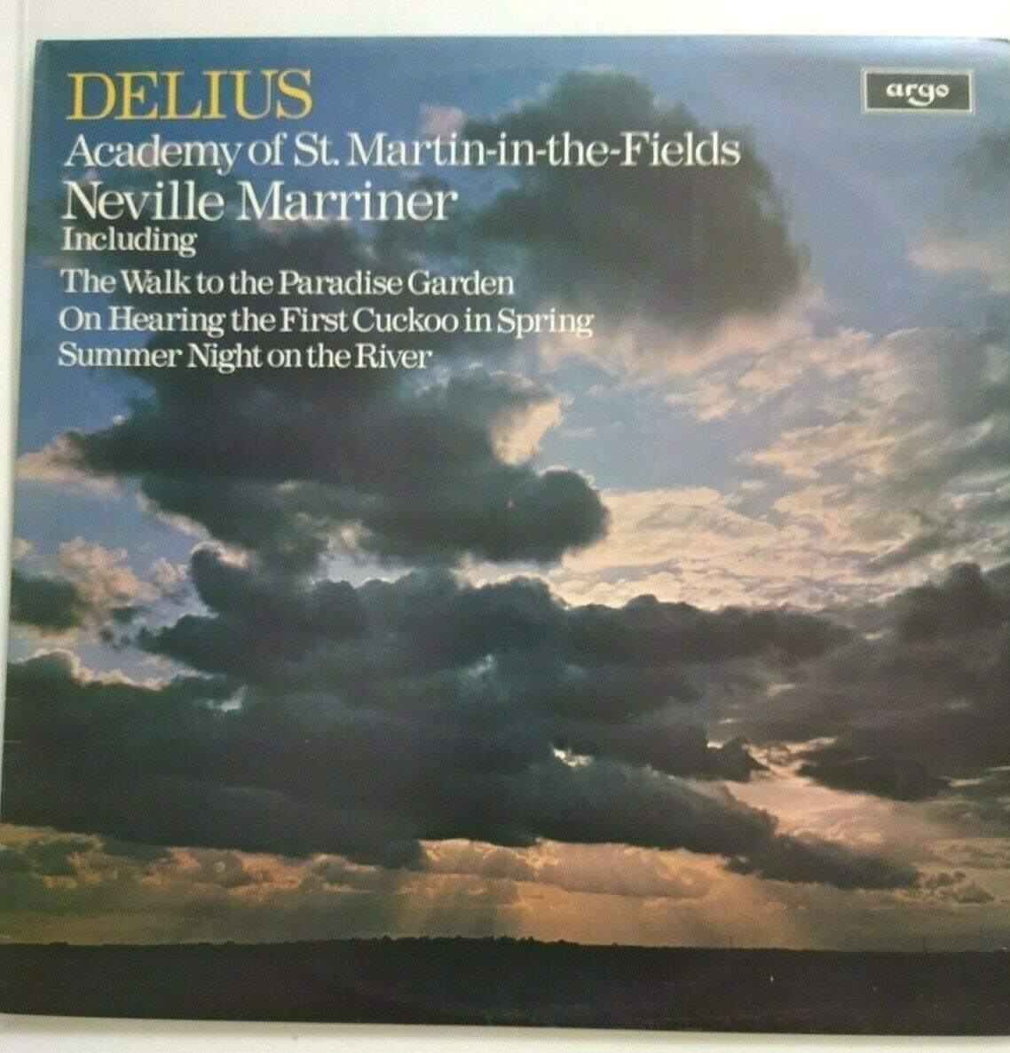Delius Academy St.Martin in the Fields Neville Marriner LP ZRG 875 CF