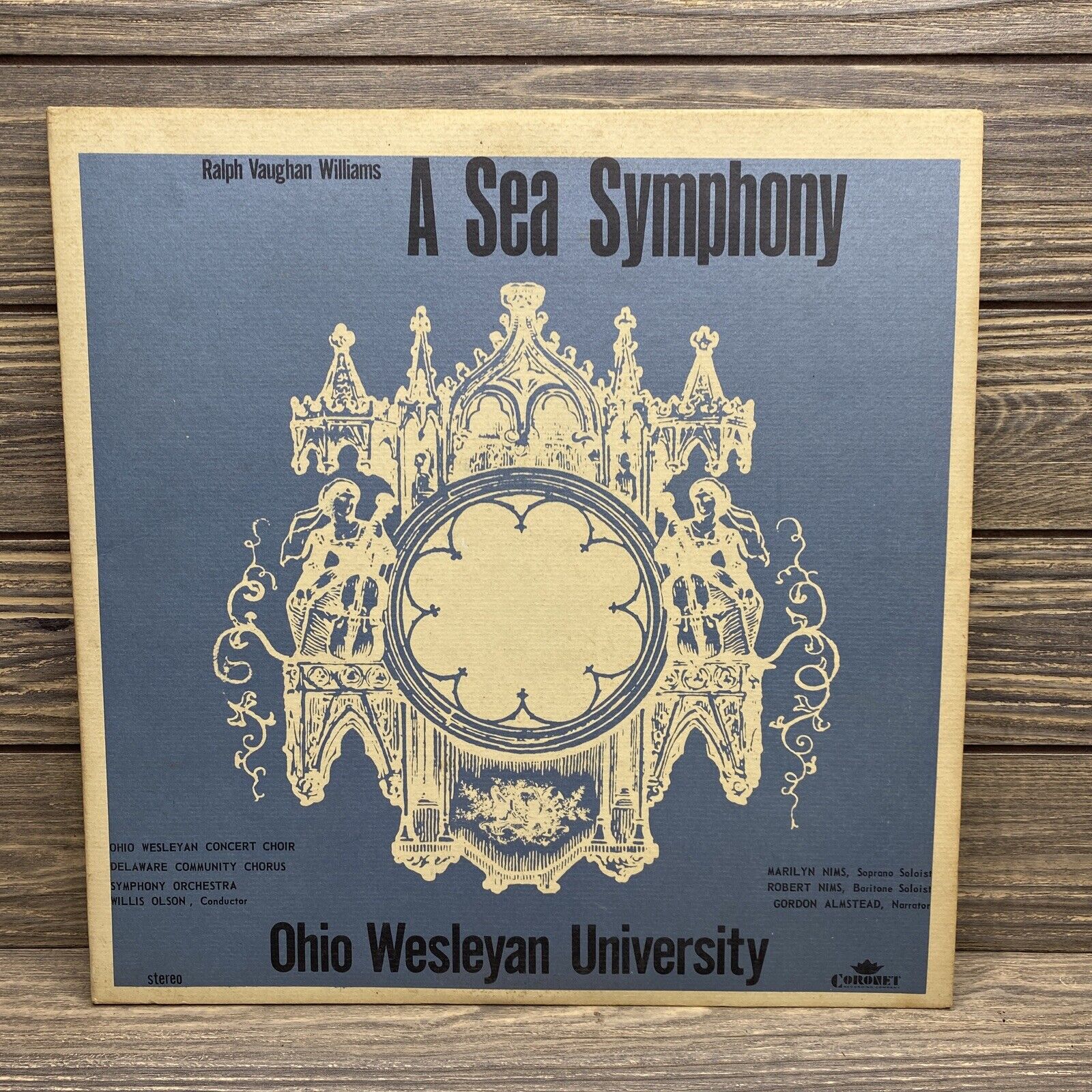 Vintage Ohio Wesleyan University Ralph Vaughan Williams A Sea Symphony 2 Record 