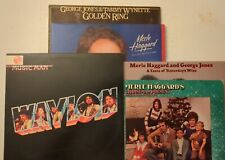 Outlaw Country Lot - 5 LP's Merle Haggard Waylon Jennings George Jones Tammy picture