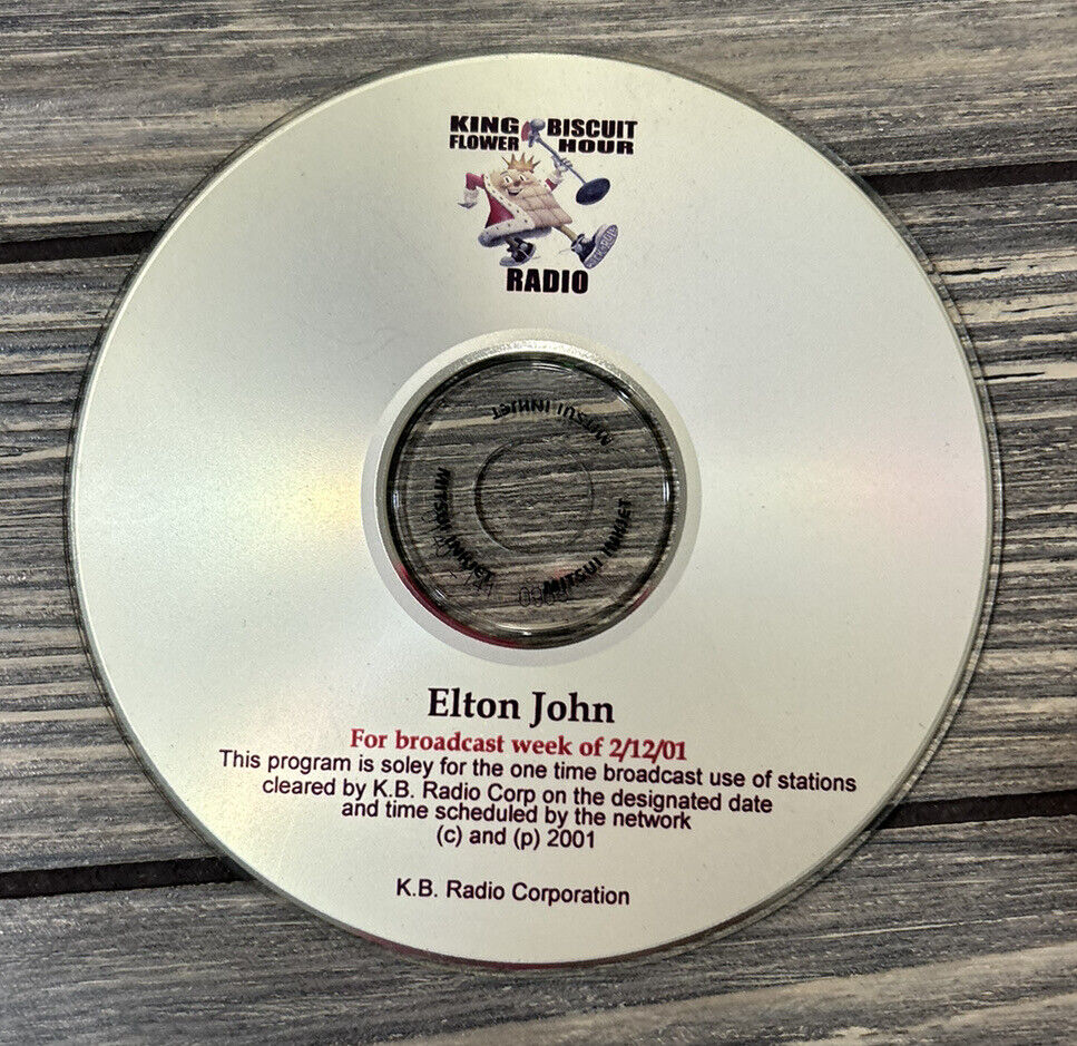 Vintage February 12 2001 Elton John King Biscuit Flower Hour Radio CD