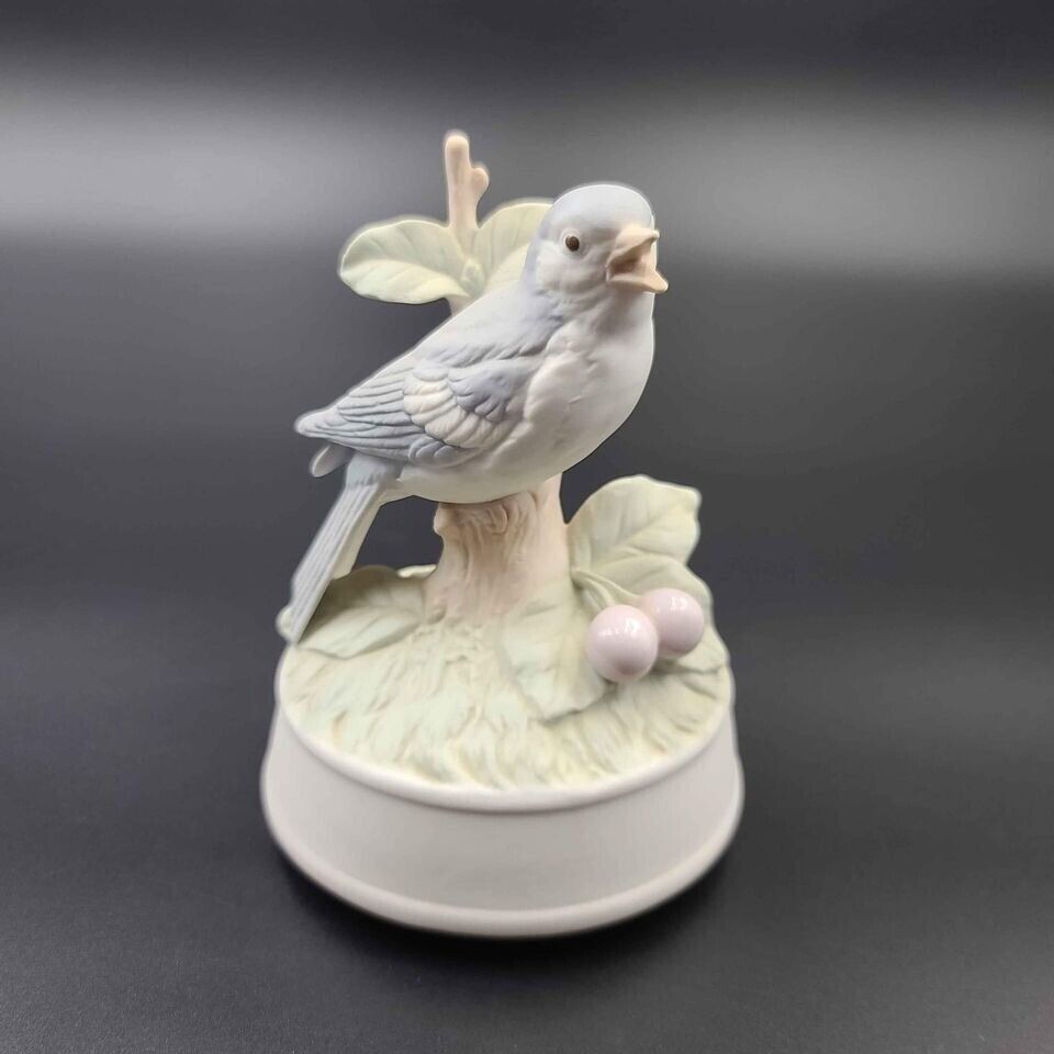 Vintage Crowning Touch Collection Bird Music Box