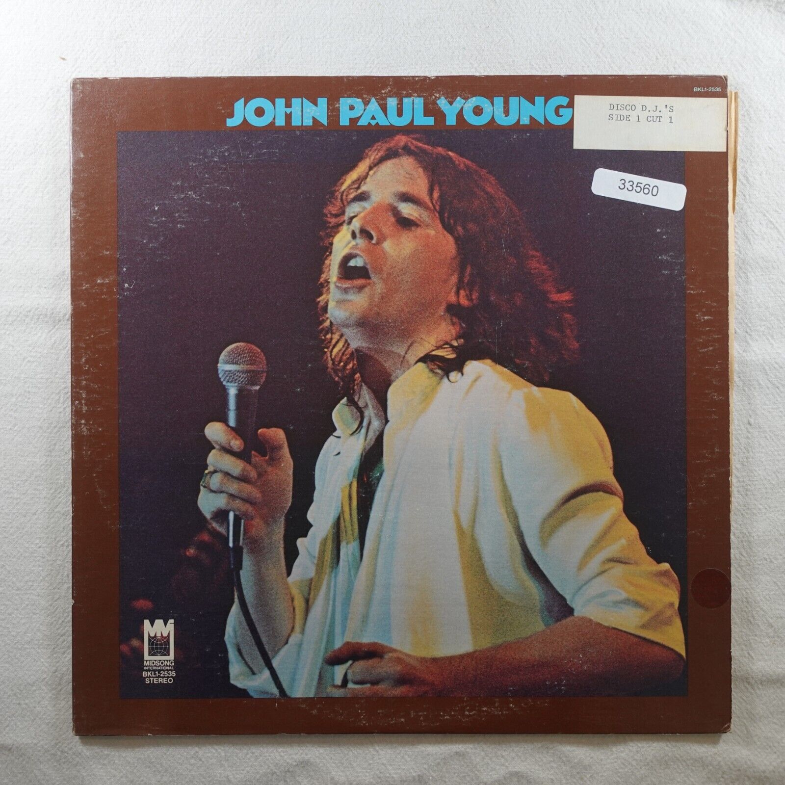 John Paul Young Self Titled PROMO LP Vinyl Record Album