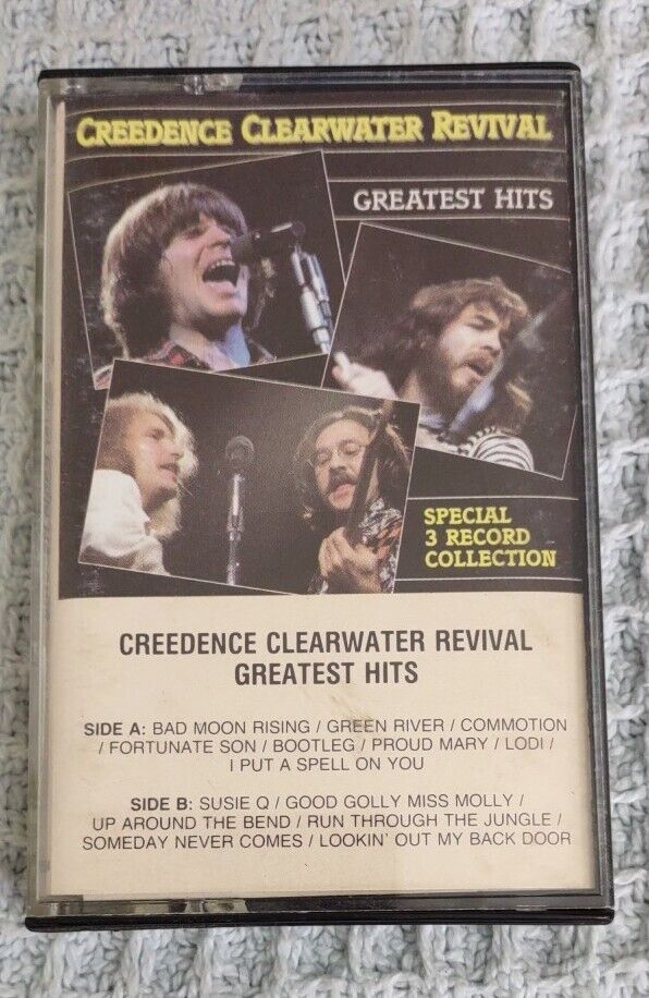 Vintage 1985 Cassette: Creedence Clearwater Revival Greatest Hits. Tested