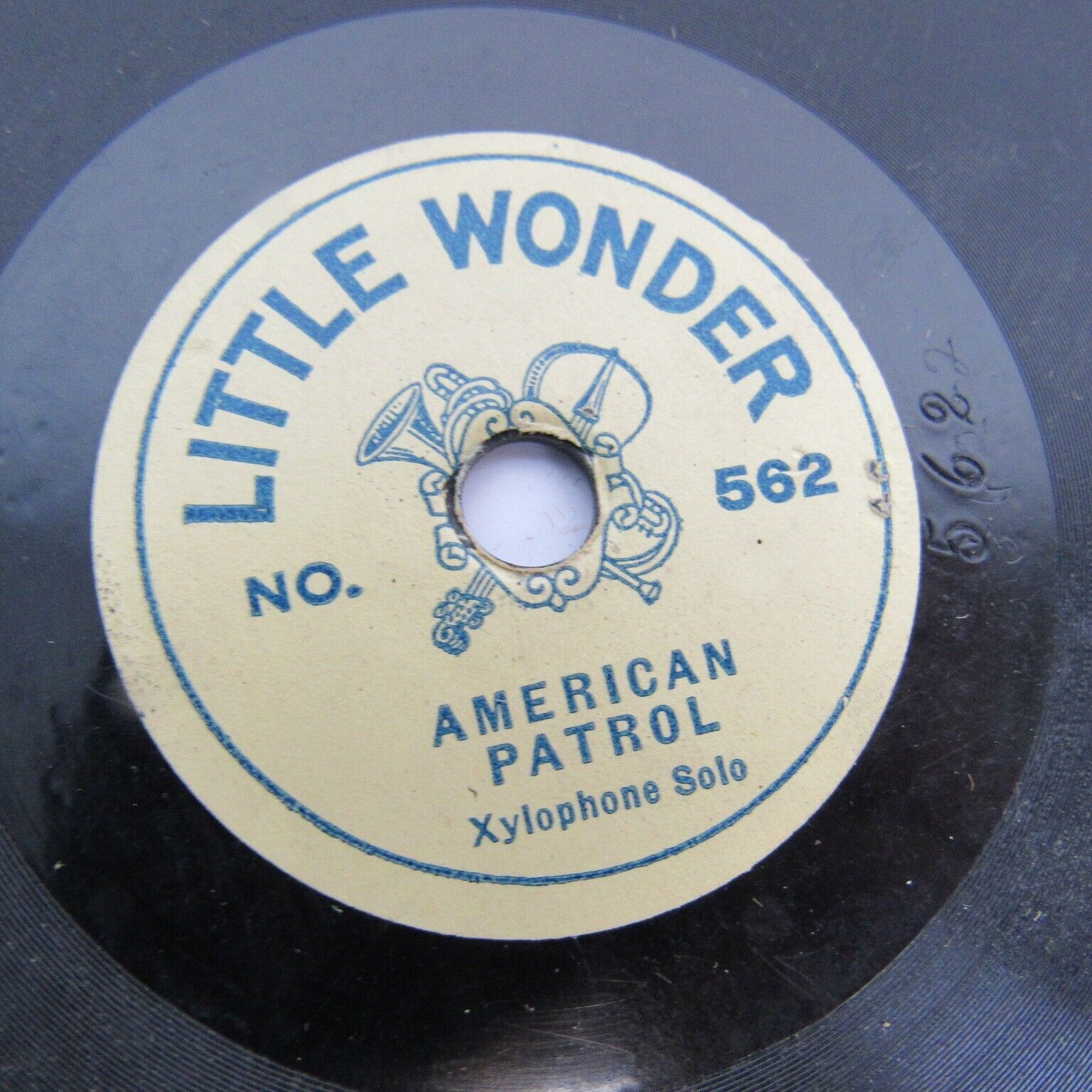 Rare Vintage Record LITTLE WONDER 1915-1923 Antique 1 Side Recording Collectible