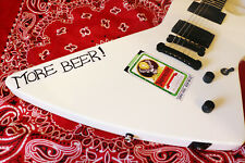 Metallica James Hetfield ESP Gibson Explorer More Beer Jager Sticker Christmas picture