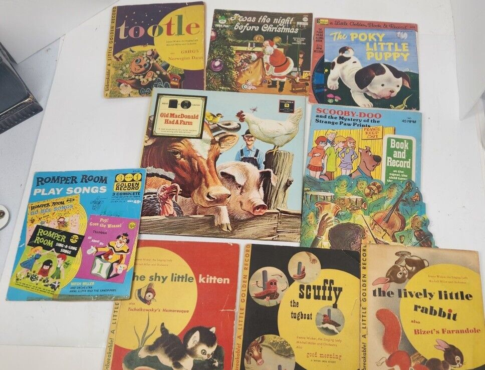 Vintage Little Golden Book Record Collection Rares