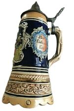 Vintage German Beer Stein Music Box With Pewter Lid Rare Check Pictures Details picture