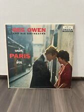 Vintage REG OWEN & Orchestra Bachelor Pad Lp UNDER PARIS SKIES Decca Stereo picture