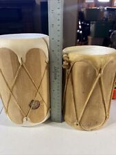 Native American Rawhide & Leather Drum Set picture