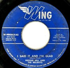 Freddie Bell & Bellboys - 1956 45 RPM - I Said It And I'm Glad / Ding Dong Z2 picture