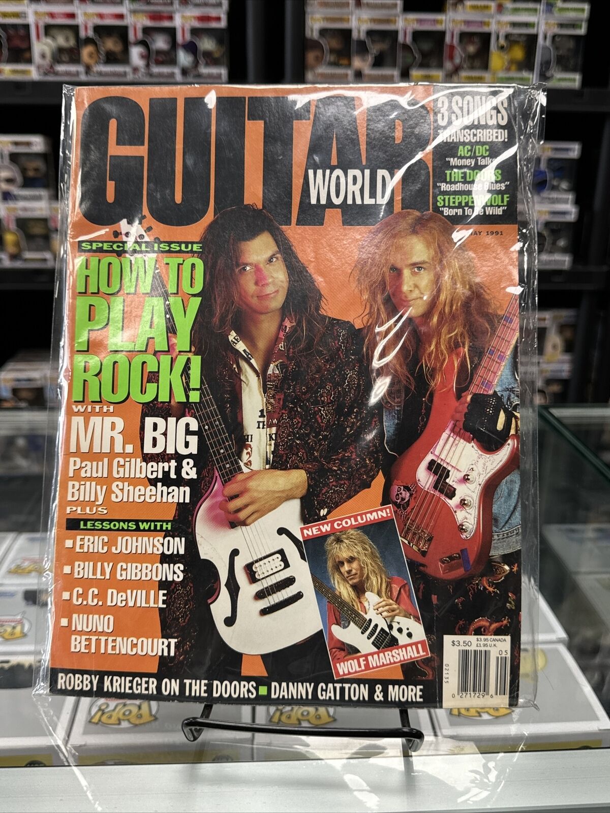 MAY 1991 GUITAR WORLD old  music magazine MR BIG - WOLF MARSHALL