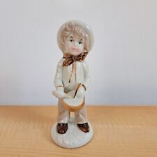 Vintage Porcelain Figurine of Drummer Boy Bavaria Ceramic Music Figurine 1970s picture