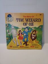Vintage The Story of The Wizard of O Book and LP Record #347 Walt Disney picture