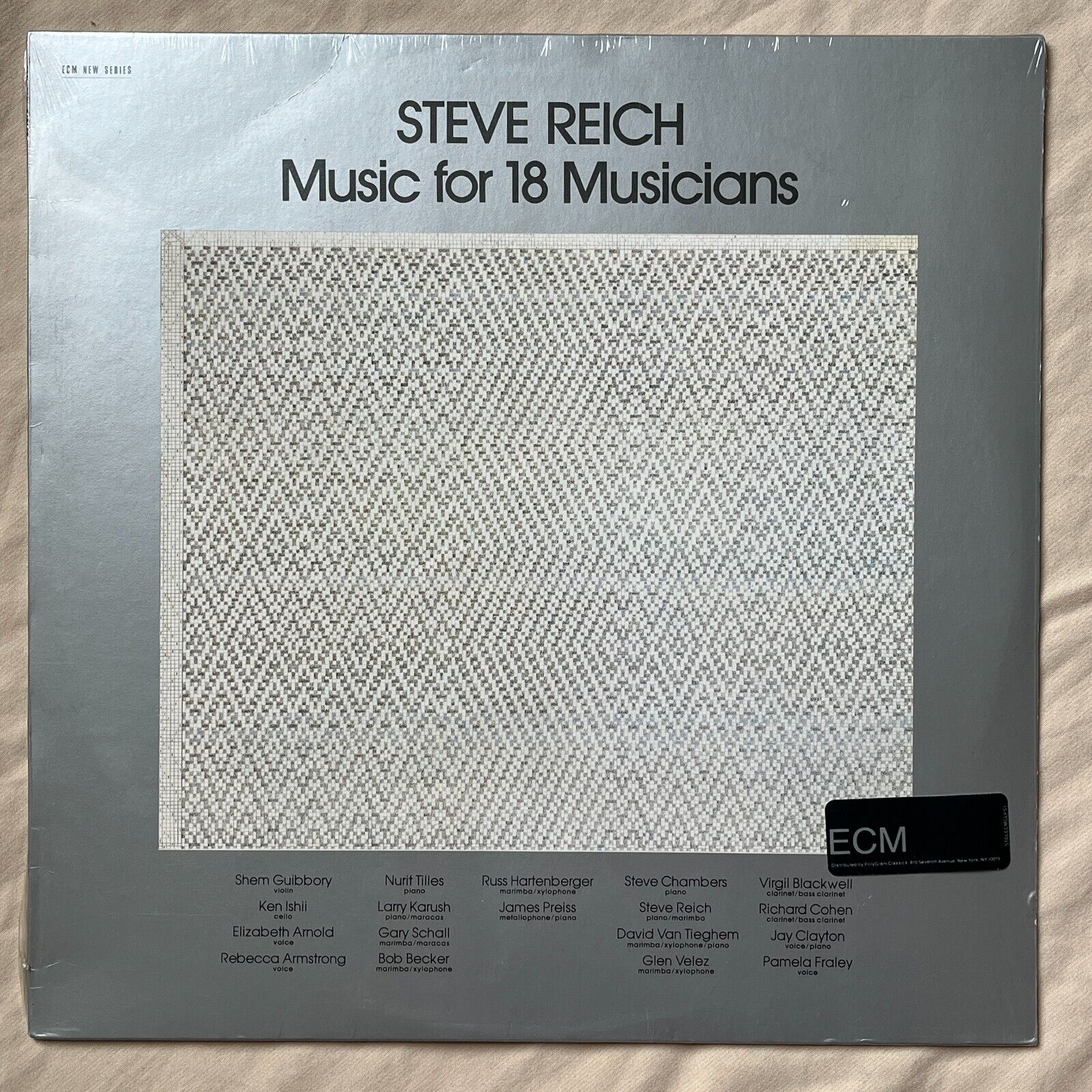 STEVE REICH Music For 18 Musicians 1984 Import Vinyl LP ECM New Series 1129 - NM