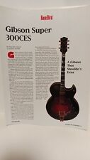 GIBSON SUPER 300ES GUITAR - RARE BIRD FEATURE PAGE. , 11X8.5 - PRINT AD. x3 picture
