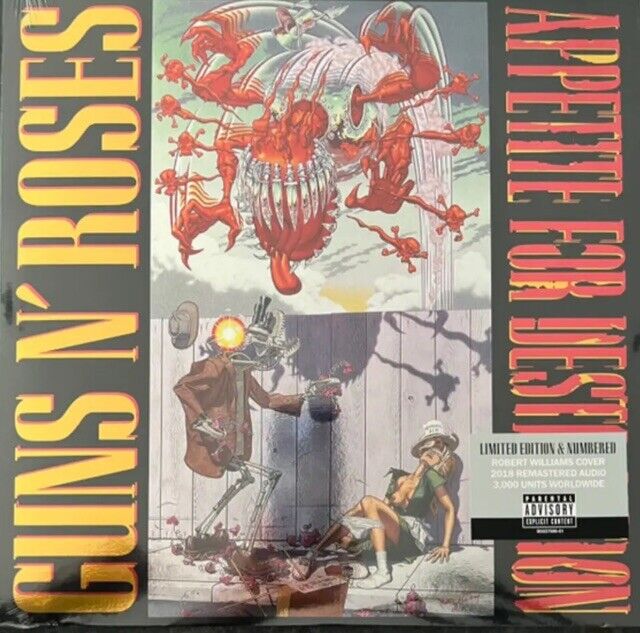 Guns N Roses Appetite For Destruction Limited Edition NUMBERED /3000 LP RARE