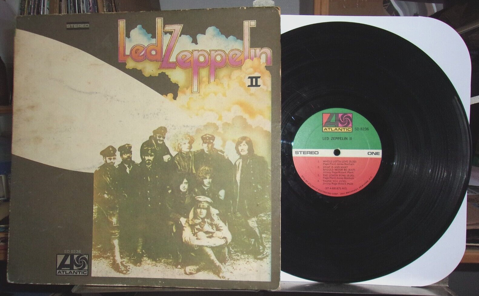 LED ZEPPELIN II LP Atlantic MEGA RARE ROBERT LUDWIG 1969 RL HOT MIX   VG VINYL