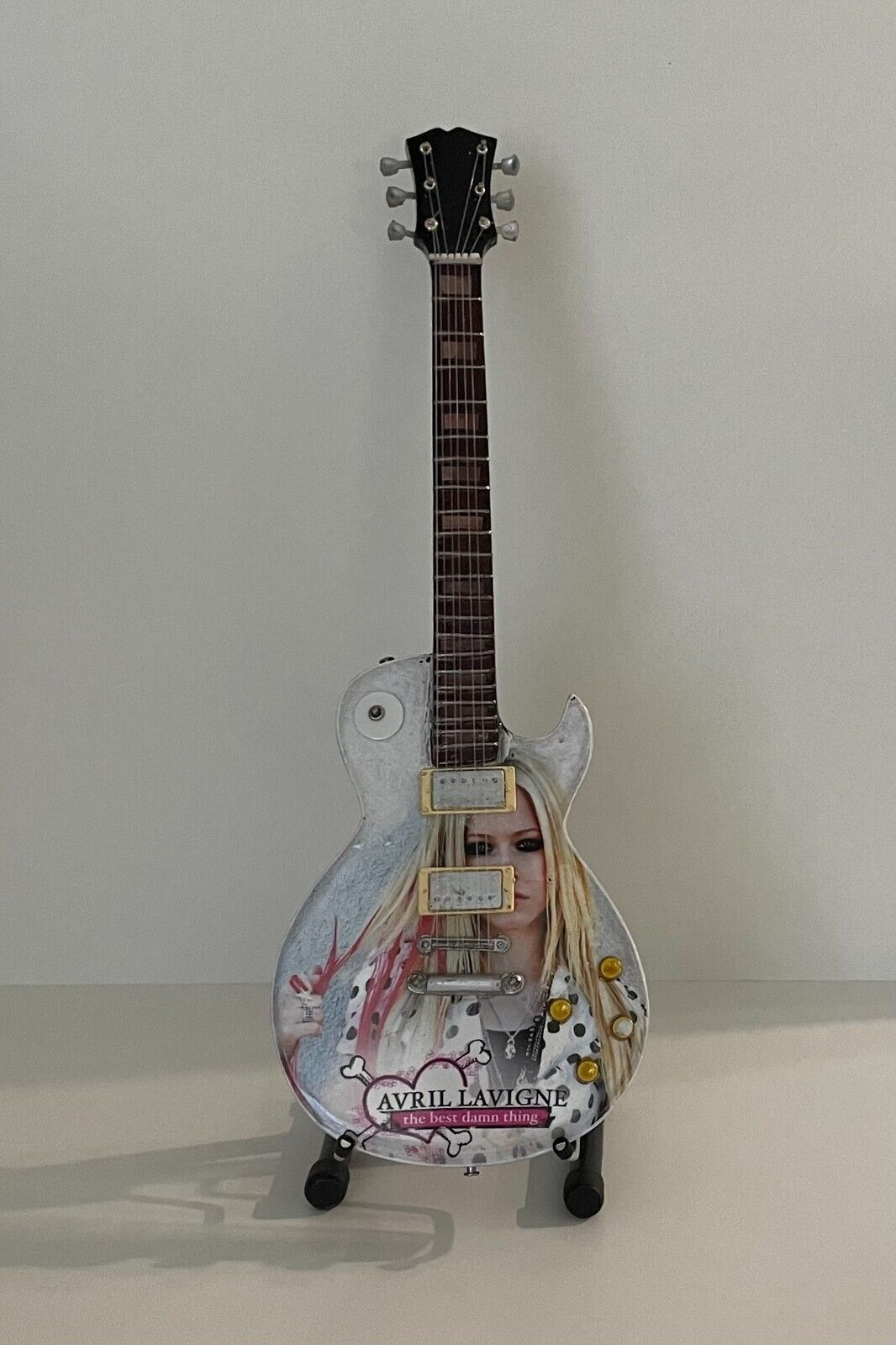 Avril  Lavigne Miniature Guitar Brand New with stand