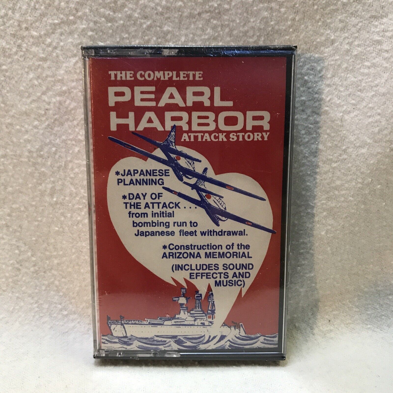 VTG. The Complete Pearl Harbor Attack Story WWII WW2 Cassette Tape New Sealed