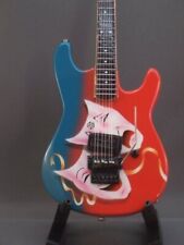 Mini Guitar MOTLEY CRUE MICK MARS Theater Of  Pain GIFT Memorabilia FREE STAND picture