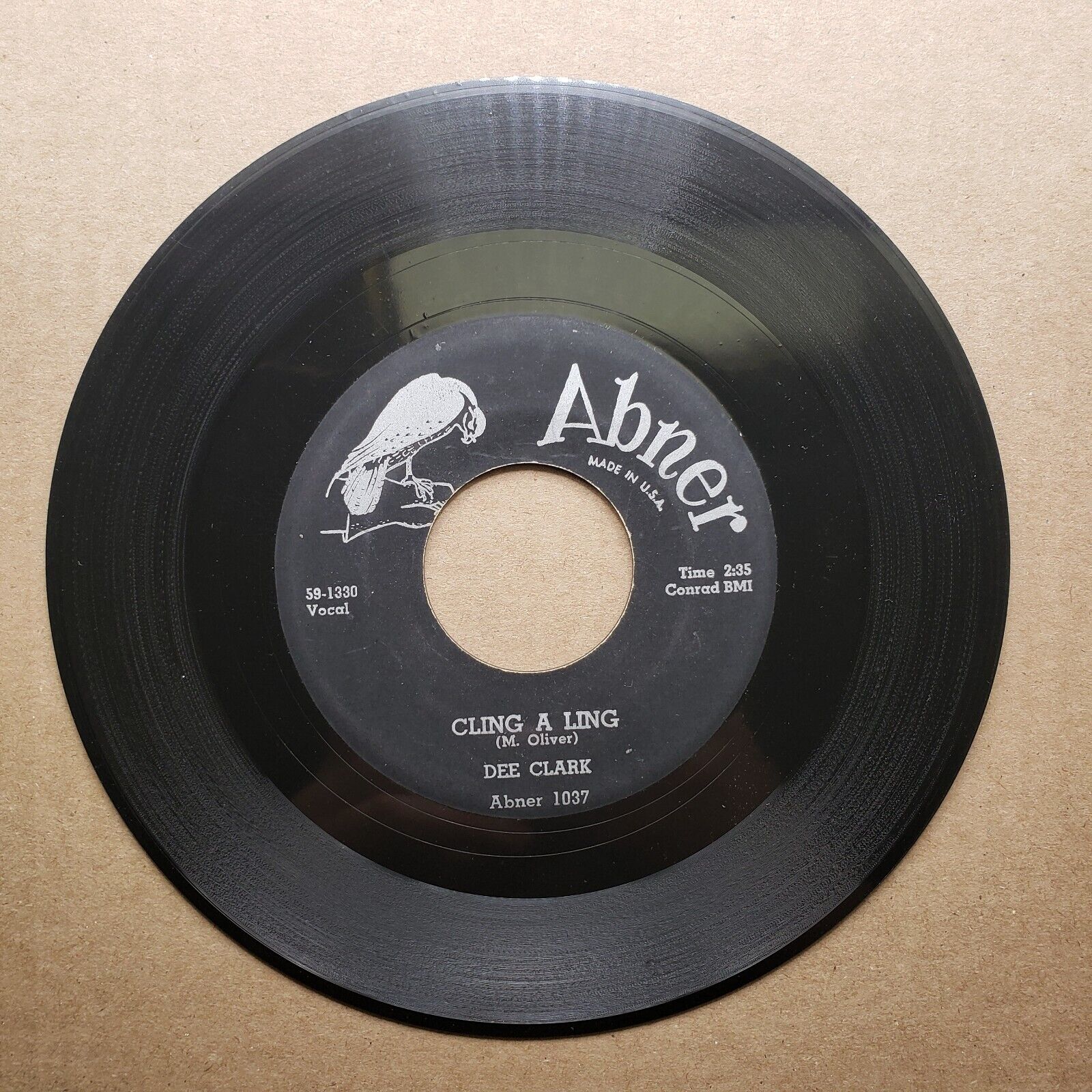 Dee Clark - At My Front Door; Cling A Ling - Vinyl 45 RPM