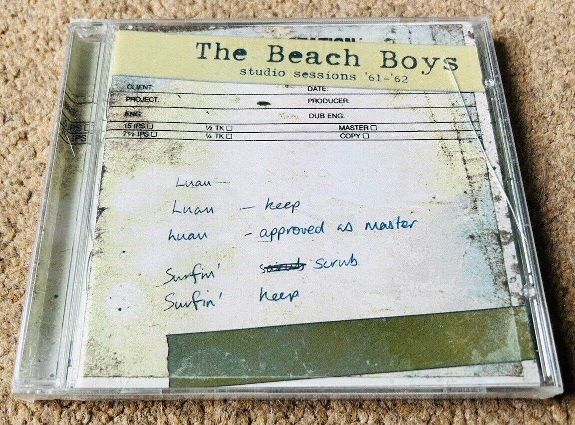 The Beach Boys - Studio Sessions 1961 - 1962 (NMC) NEW SEALED CD PILOT 62