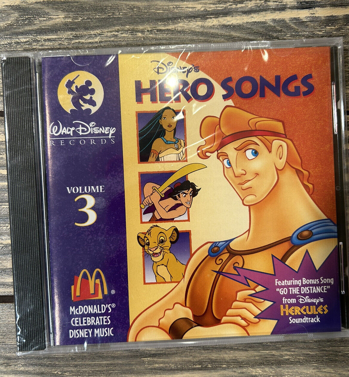 Vintage 1996 McDonald\'s Celebrates Disney Music Vol. 3 Hero Songs CD New