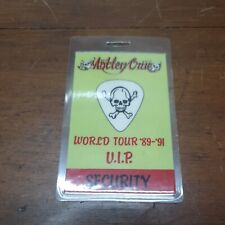  Genuine Vintage Motley Crue security back stage  1989  OTTO picture