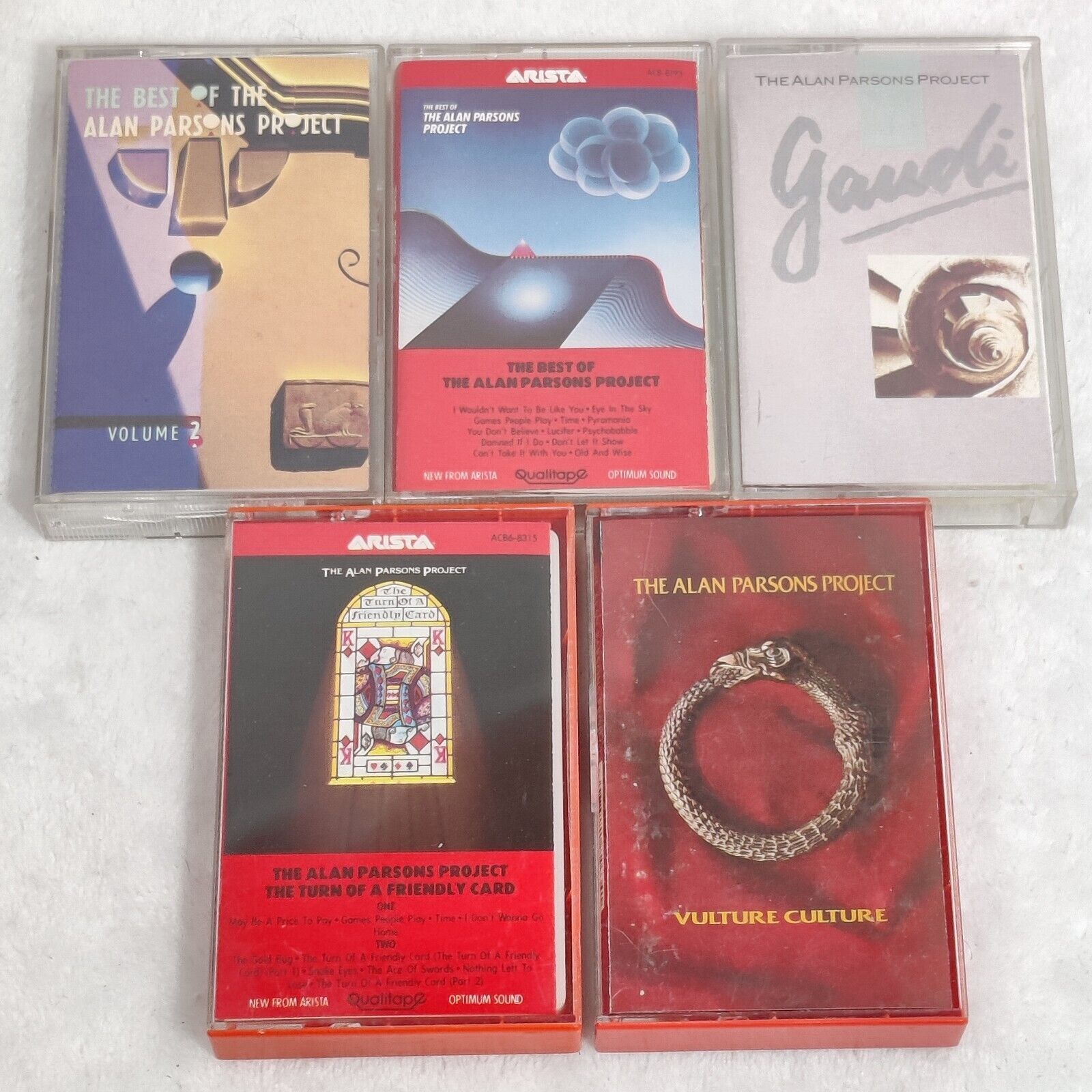Vintage The Alan Parsons Project cassettes Lot Gaudi Best of Vulture culture