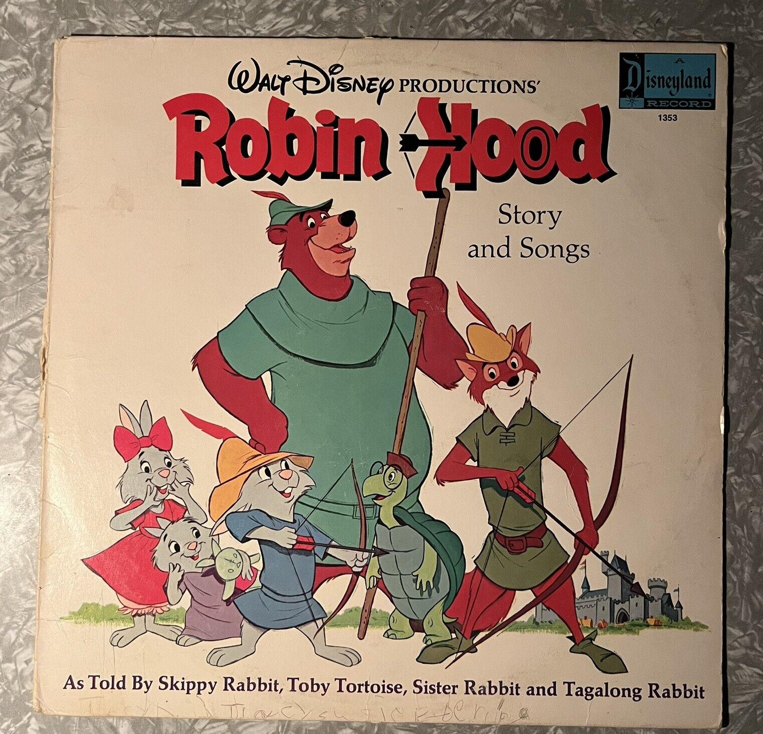 Walt Disney's Robin Hood: Story And Songs (LP, 1973) Disneyland Records: G