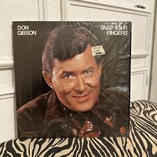Vintage Don Gibson Snap Your Fingers LP Record Album Sealed Hickory picture