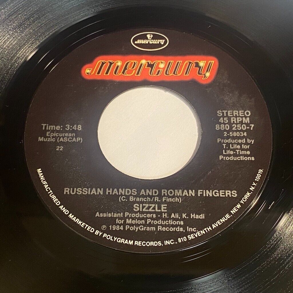 Sizzle: Russian Hands And Roman Fingers / Ooh 45 - Mercury - Funk Soul Boogie