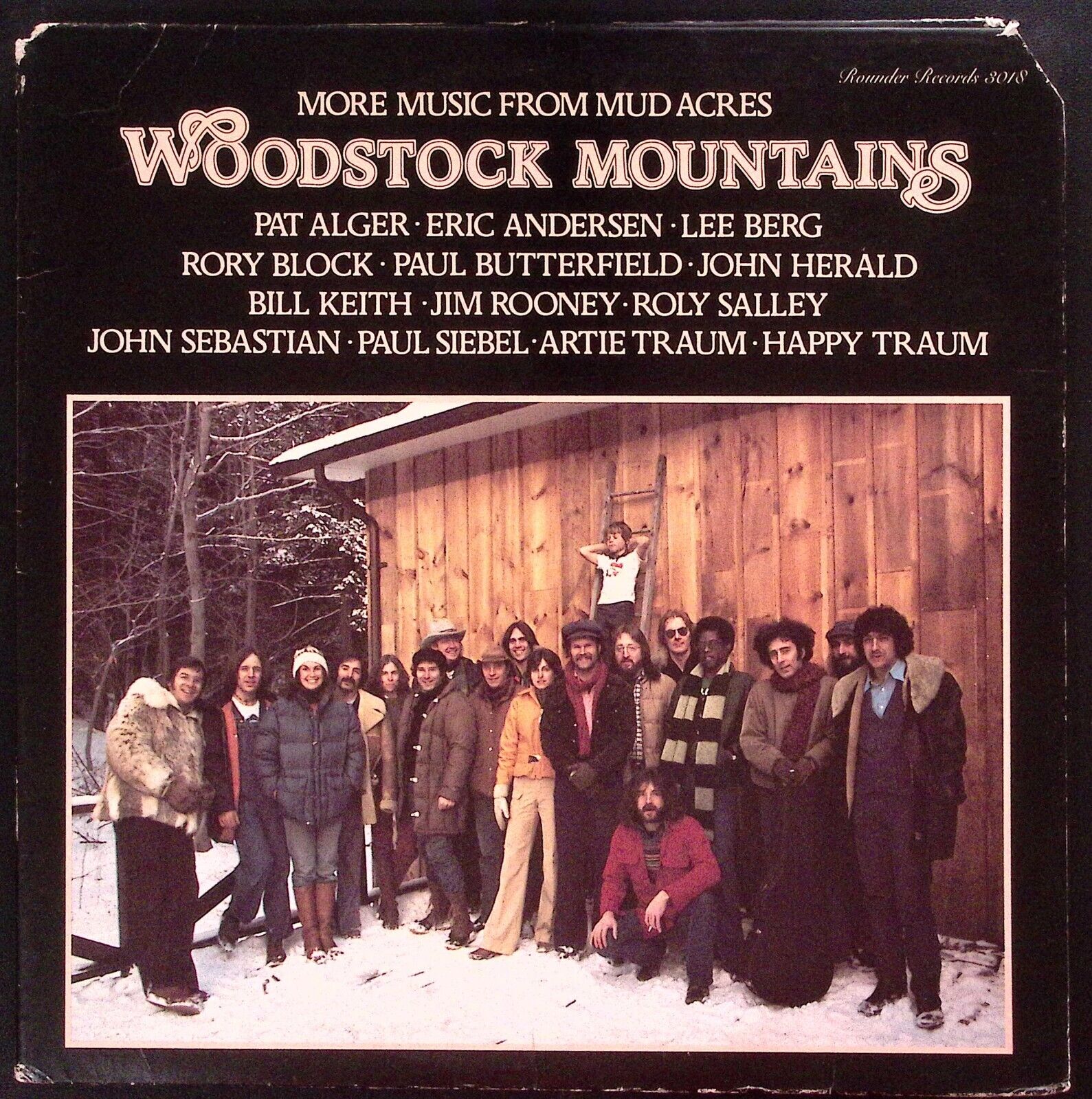 WOODSTOCK MOUNTAINS MORE MUSIC FROM MUD ACRES ROUNDER RECORDS VINYL LP 189-8