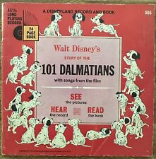 Walt Disney's Story of The 101 Dalmatians vinyl record and 24 page book picture