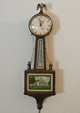 Antique Warren Telechron Ashland Mass USA Electric Banjo Clock Eagle White House picture
