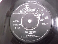 MARY HOPKINS parlophone those were the days/turn turn  rare SINGLE INDIA VG+ picture