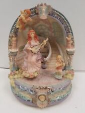 Vintage Musical Animated Angle Dancing Figurine Music Box 9in Tall picture