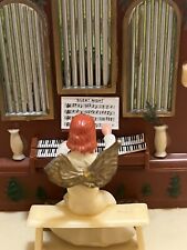 Angel Playing “Silent Night” Music Box Vintage Used picture