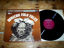 Bertha Parker AFRICAN FOLK TALES Vol. 1     Vintage 1968 VINYL LP in shrink NM picture