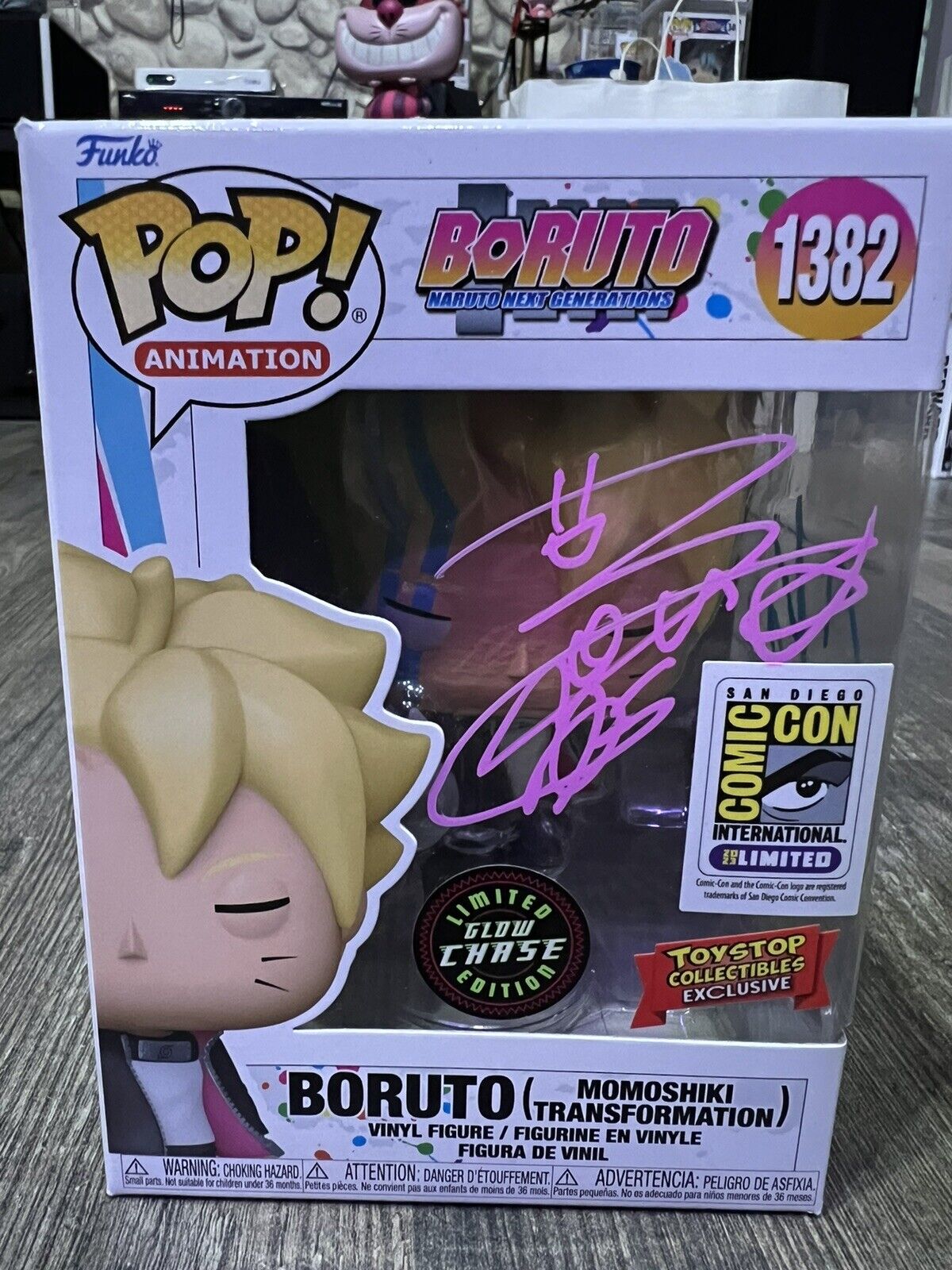 Funko Pop Boruto Chase 2023 SDCC Exclusive 1382 Double Signed