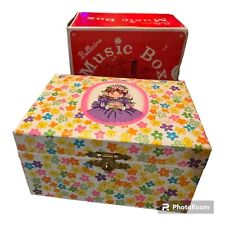 Vintage adorable Music Box- Ballerina spins on the inside- Original Box- japan 1 picture