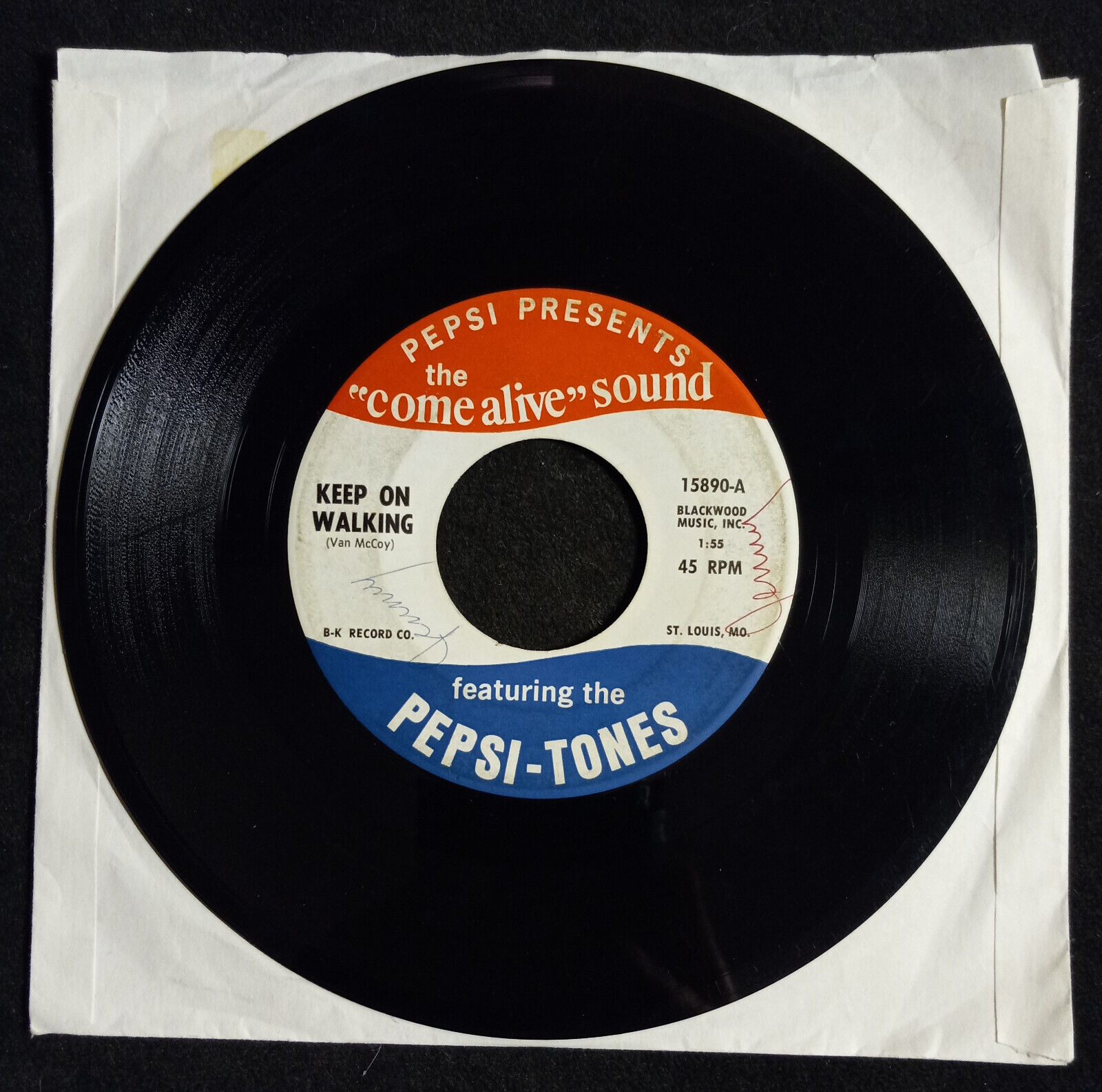 Vintage 45rpm Pepsi Tones - You Don\'t Have To Say You Love Me / Keep on Walking